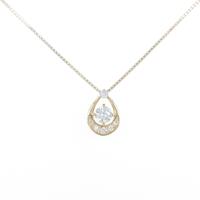 【新品】K18YG ダイヤモンドネックレス 0．229ct・G・VS1・GOOD