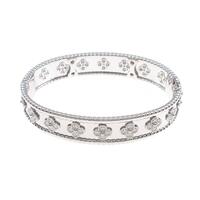 ヴァンクリーフ＆アーペル ペルレ クローバーブレスレット ミディアム バングル