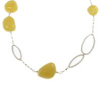 K18YG コハクネックレス