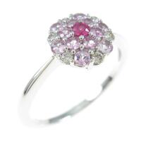 K18WG カラーストーンリング