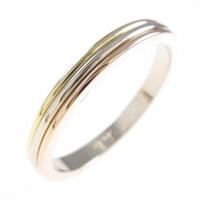 カルティエ スリーゴールドウエディング リング