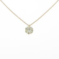 【リメイク】K18YG ダイヤモンドネックレス 1．015ct・LY・I1・GOOD