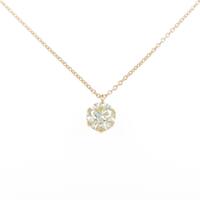 【リメイク】K18YG ダイヤモンドネックレス 1．005ct・LY・SI2・GOOD