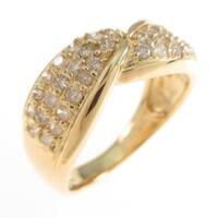 K18YG ダイヤモンドリング