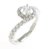 【リメイク】プラチナダイヤモンドリング 0．527ct・E・VVS1・EXT・H＆C