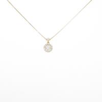【新品】K18YG ダイヤモンドネックレス 0．307ct・F・SI2・VG