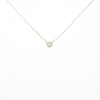 K18YG ソリティア ダイヤモンドネックレス