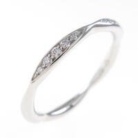 シャネル カメリア ハーフエタニティ リング