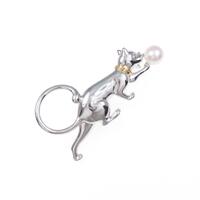 ミキモト キャット アコヤパールブローチ