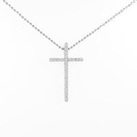 ヴァンドーム クロス ダイヤモンドネックレス