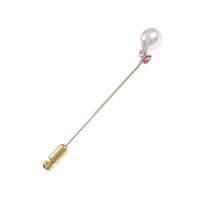 K18YG／PT アコヤパールブローチ