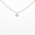 【リメイク】K18YG ダイヤモンドネックレス 0．206ct・H・SI2・3EXT