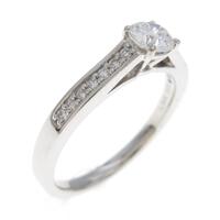 【リメイク】プラチナダイヤモンドリング 0．301ct・E・VVS2・EXT
