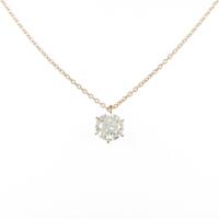 【リメイク】K18YG ダイヤモンドネックレス 0．714ct・LY・VVS2・VG