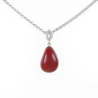 K18WG サンゴネックレス