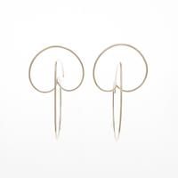 ヒロタカ フローティング フープ L ピアス
