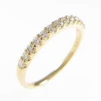 K18YG ハーフエタニティ ダイヤモンドリング