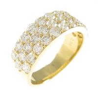 K18YG パヴェ ダイヤモンドリング