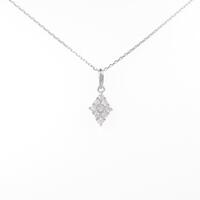 K18WG ダイヤモンドネックレス