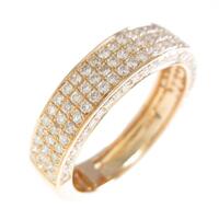 K18PG パヴェ ダイヤモンドリング