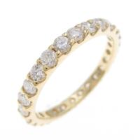 K18YG フルエタニティ ダイヤモンドリング