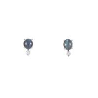 PT アレキサンドライトキャッツアイピアス