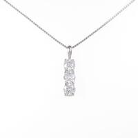【リメイク】プラチナダイヤモンドネックレス 1．128ct・D・VS1・3EXT