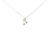 K18YG オンプ ダイヤモンドネックレス