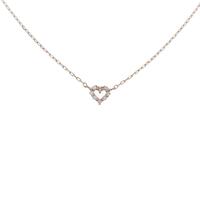 4゜C ハート ダイヤモンドネックレス