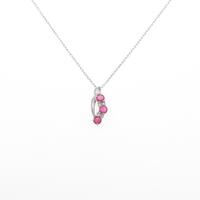 PT ピンクサファイヤネックレス