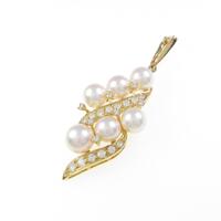 ミキモト K18YG アコヤパールペンダント