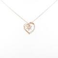 4゜C ハート ダイヤモンドネックレス