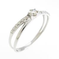 K14WG ダイヤモンドリング