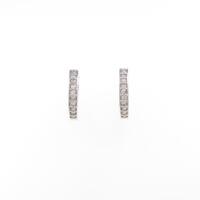 K18WG ダイヤモンドピアス