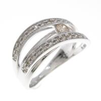 K18WG ダイヤモンドリング