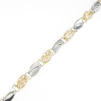 K18YG／PT ダイヤモンドブレスレット