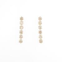 K18YG ダイヤモンドピアス