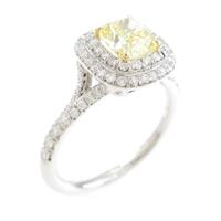 ティファニー ソレスト リング 0．77ct・FIY・VS2・クッションカット