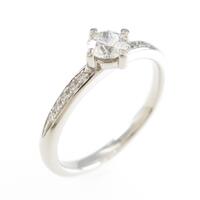 プラチナダイヤモンドリング 0．225ct・E・VVS2・3EXT H＆C