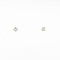 【リメイク】K18YG ソリティア ダイヤモンドピアス