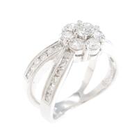 K18WG ダイヤモンドリング