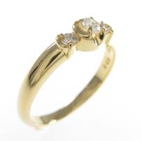 K18YG ダイヤモンドリング