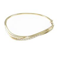 【リメイク】K18YG ダイヤモンドバングル