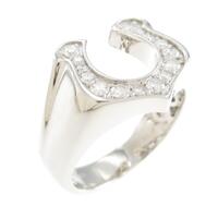 PT ホースシュー ダイヤモンドリング