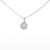 プラチナダイヤモンドネックレス 0．536ct・M・SI1・VG