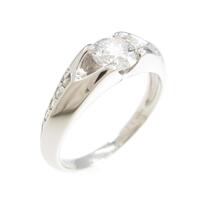 プラチナダイヤモンドリング 0．513ct・F・I1・EXT