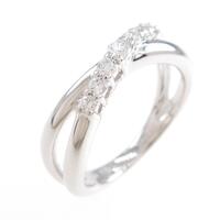 K18WG ダイヤモンドリング