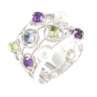 ミキモト カラーストーンリング