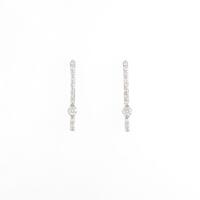 K18WG ダイヤモンドピアス