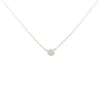 K18PG ソリティア ダイヤモンドネックレス